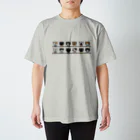 Yellow_Sparrowのせいぞろいするねこ Regular Fit T-Shirt