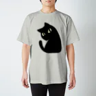 ポイズン抹茶の黒猫 Regular Fit T-Shirt