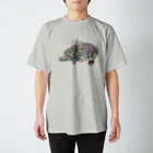 猫のきぬくんのお店の夢中なにゃんず Regular Fit T-Shirt