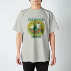 Sikapoppo555のSEA GREEN = MELON Regular Fit T-Shirt