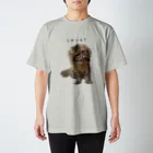 hoimisoの不服そうなペシャンコ猫のあおたろ（ひらがなver.） スタンダードTシャツ