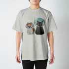 がーがーのエリザベスカラーの犬と猫 Regular Fit T-Shirt