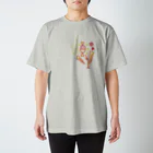 茅田綺衣のクリエイターはじめ。のお花#Red#yellow スタンダードTシャツ