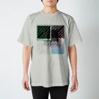 Otto Cohenのらせんと回転・正方形 Regular Fit T-Shirt