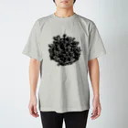 YOikibunのモノクロ多肉植物 スタンダードTシャツ