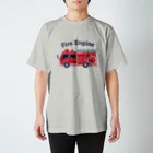 さはらそのこ｜イラストレーターの消防車　Fire Engine スタンダードTシャツ