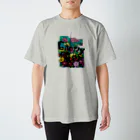 Gnarly PlazaのGnarly Plaza Granma flower  1 スタンダードTシャツ