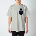 キッズモード某のボストンテリア㏌デニムポケット Regular Fit T-Shirt