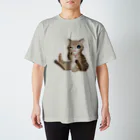 #保護猫カフェひだまり号のむぎ スタンダードTシャツ