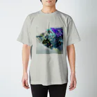 智叉猫のBi+glitch スタンダードTシャツ