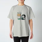 MINI BANANA ゴリラの親子のMINI BANANA スタンダードTシャツ