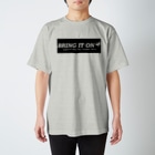 ベースボールプレーヤーMOTOのBRING IT ON(Black) Regular Fit T-Shirt