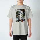 Jun1works(ジュンイチワークス)のupside down 逆さま スタンダードTシャツ