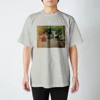 ねこのあしあとのにゃんたんとかのちゃん Regular Fit T-Shirt