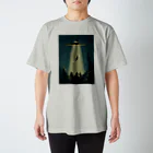 PONTA5/ERIのUFOと猫 スタンダードTシャツ