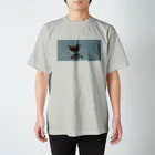 でこぱち商店のカワガラス Regular Fit T-Shirt