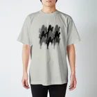 satok0のタイリング白黒のびネコ Regular Fit T-Shirt