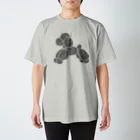 iAi-jpのバルーン・トイプードル／グレー 티셔츠