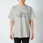 まゆげぐまの春キツネ_芽吹きシンプル Regular Fit T-Shirt