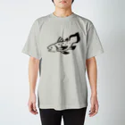 satoyamanokoのシーラカンス黒 Regular Fit T-Shirt