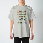 将人は猫が好きのお野菜くん四角version Regular Fit T-Shirt