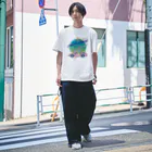 DUBPOPNITEANDMOREのDUBPOPNITE09 colored-blue logo Regular Fit T-Shirt