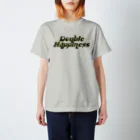 ダブルハピネスのバブリーハピネス カーキ Regular Fit T-Shirt