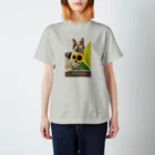 sasa9"のミケちゃん+ひまわり Regular Fit T-Shirt