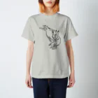 HOUSOの鳥獣戯画現代版　組体操 スタンダードTシャツ