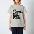 TATEYAMAのJE T'AIME MOI NON PLUS (Noir) Regular Fit T-Shirt