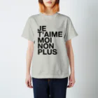 TATEYAMAのJE T'AIME MOI NON PLUS (Noir) スタンダードTシャツ