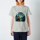 Forêt de Renardsのおはようコーヒー Regular Fit T-Shirt