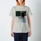 Otto Cohenのらせんと回転・正方形 Regular Fit T-Shirt