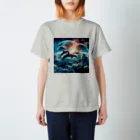 Mangetu2024の宇宙海（イルカ） Regular Fit T-Shirt