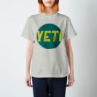 YETIMEETSのYeti meets girl (green) スタンダードTシャツ