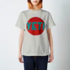 YETIMEETSのYeti meets girl (red) スタンダードTシャツ