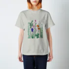 LuckySunnyDaySTOREのFloral garden  スタンダードTシャツ