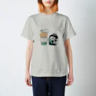 MINI BANANA ゴリラの親子のMINI BANANA スタンダードTシャツ