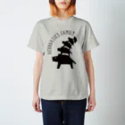 no.305の＃SUMI アクロバット家族 スタンダードTシャツ