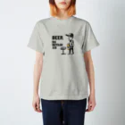 8Wood Marketのビール飲みたい（黒） スタンダードTシャツ