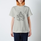 鴨鍋不動産の鳥獣戯画オリジナル002－お祭り Regular Fit T-Shirt