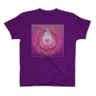 💖宇宙整体♪🌈♪こころからだチャンネル♪💖の母星回帰曼荼羅　VELVET purple RED【shiroサンversion】 Regular Fit T-Shirt