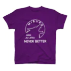 No.326のnever better ホワイト スタンダードTシャツ