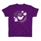 TOSHINORI-MORIの鳥と野ぶどう（ムラサキ） Regular Fit T-Shirt