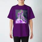 書家・書道家・墨象アーティスト / 市川翠峰の紫 Regular Fit T-Shirt