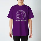 No.326のnever better ホワイト Regular Fit T-Shirt