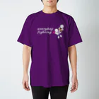 amaのEveryday Fighting_ロゴ_白 Regular Fit T-Shirt