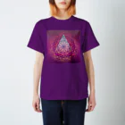 💖宇宙整体♪🌈♪こころからだチャンネル♪💖の母星回帰曼荼羅　VELVET purple RED【shiroサンversion】 Regular Fit T-Shirt