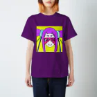 KIKITEKI_LABORATORYのMOZIIRI GURASAN PURPLE スタンダードTシャツ