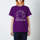 No.326のnever better ホワイト Regular Fit T-Shirt